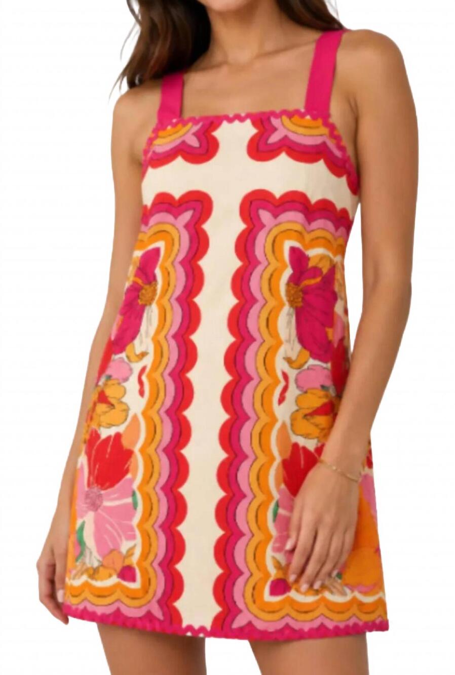 NEW FATE women's luau dress in multicolor